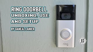 Ring doorbell unboxing set up and use [upl. by Nnayecats]