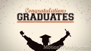 Graduation Confetti Congrats HD Loop by Motion Worship [upl. by Llednav]