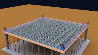 Waffle slab construction procedureribbed slab [upl. by Annoerb484]