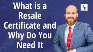 What is a Resale Certificate and Why Do You Need It [upl. by Turrell]