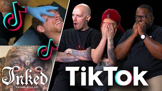 Losing Our Minds To TikTok’s Craziest Tattoo Videos  Tattoo Artists React [upl. by Hammer]