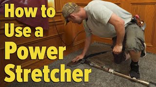 Carpet Power Stretcher Demonstration [upl. by Aloap711]