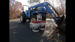 How To Change Hydraulic Oil On New Holland TC30 [upl. by Nnairol]