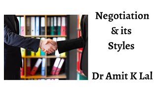 Negotiation and its Styles [upl. by Paulsen]