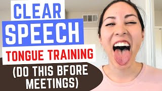 5 Tongue Exercises For Clear Speech And Articulation [upl. by Ynittirb]