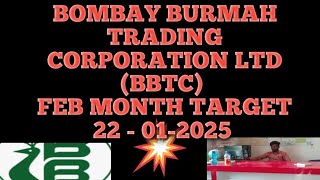 BOMBAY BURMAH TRADING CORPORATION LTD  bbtc share latest news bbtc share news today [upl. by Euqinot109]