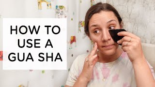 HOW TO USE A GUA SHA STONE ‣‣ my 5 minute routine [upl. by Jordison]