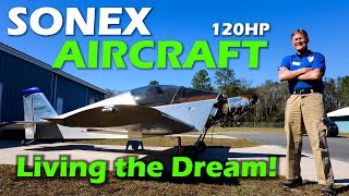 Sonex Aircraft  120HP Build  Jim Culp Builder Tour [upl. by Lorac271]