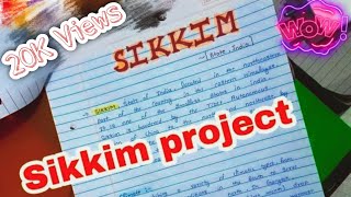 sikkim project english me kare for class 1 to 12 best riteshkar Ritesh Kar Vishal [upl. by Karas]