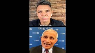 EUGENIO DERBEZ INTERVIEWS DR FAUCI COMPLETE AND SUBTITLED [upl. by Neddie]