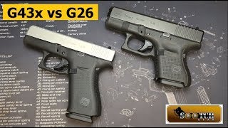 Glock G43x vs G26 [upl. by Conrade129]