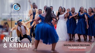 Nigel amp Krinah Bridal Entrance AFRICAN WEDDING DANCE [upl. by Aihsetel9]