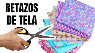 RETAZOS DE TELA  3 IDEAS INCREÍBLES PARA HACER Y DECORAR [upl. by Parthenia]