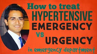 HYPERTENSIVE CRISES EMERGENCY AND URGENCY TREATMENT HYPERTENSIVE EMERGENCY MANAGEMENT ALOGRITHAM [upl. by Ilka]