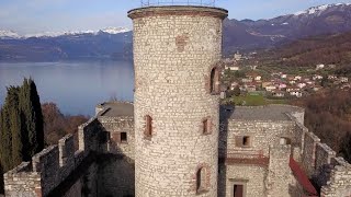 €19m Medieval Castle for sale in Italy with Romolini Immobiliare Spectacular Lake Iseo Views [upl. by Meerak]