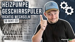 Heizpumpe Geschirrspüler tauschen  so geht es [upl. by Eiclehc736]