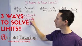 3 WAYS TO SOLVE LIMITS [upl. by Kruter]