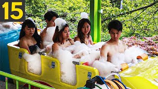 15 WEIRD Theme Park Rides [upl. by Azilem]