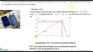 correction exercice type E3C cellule photovoltaïque [upl. by Hatty295]