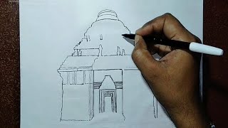 How to draw Konark Sun Temple [upl. by Camilo352]