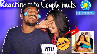 REACTING TO WEIRD 5 MINUTES CRAFTS 🤣🤣🤣 [upl. by Gschu]