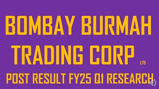 BOMBAY BURMAH TRADING CORPORATION LTD LATEST NEWS ON BOMBAY BURMAH  NEWS ON BOMBAY BURMAH TODAY [upl. by Dias]