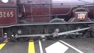 wheel spin from steam loco 3265 [upl. by Schlessel]