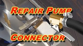 Mini air Compressor Hose Connector Repair [upl. by Anelrahs]