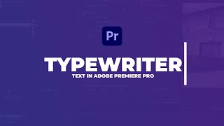 Typewriter Effect in Premiere 2018  Free Download Template [upl. by Heymann]