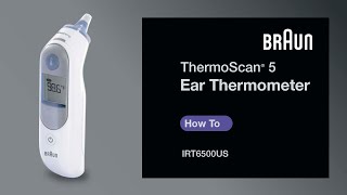 Braun ThermoScan 5 Ear Thermometer IRT6500IRT6020  How to Change from Fahrenheit to Celsius [upl. by Ycnahc136]