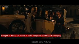 Midnight in Paris 2011  Gill meets F Scott Fitzgerald and Hemingway 35  Clips [upl. by Haya91]