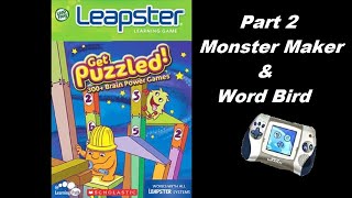 Get Puzzled Leapster Playthrough Part 2  Monster Maker amp Word Bird [upl. by Howlond974]