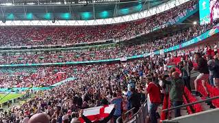 England vs Germany Euro 2020 at Wembley Sweet Caroline after the final whistle [upl. by Alliscirp]