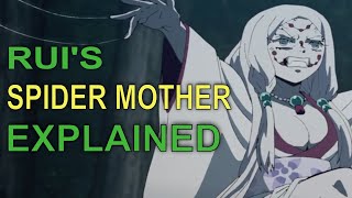 Ruis Mother  Explaining the Spider Family A Demon Slayer Kimetsu no Yaiba Discussion 2019 [upl. by Rhtaeh]