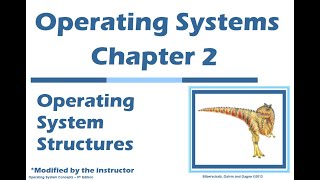 Operating Systems Chapter 2 Operating System Structures [upl. by Karyl]