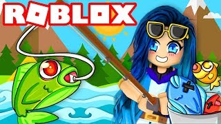 Catching the BIGGEST Fish in Roblox Fishing Simulator [upl. by Assetak646]