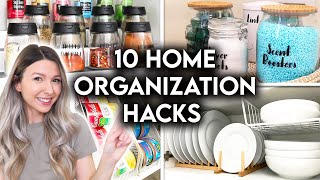 10 CLEVER HOME ORGANIZATION IDEAS  STORAGE HACKS [upl. by Allin]