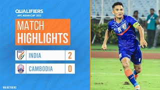 India vs Cambodia Full Match Highlights  AFC AsianCup2023 [upl. by Danyette]