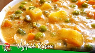 Vegetable Kurma Recipe  Vegetable Coconut Curry Recipe  How To Make Veg Kurma  Foodworks [upl. by Dream41]