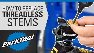 How to Replace a Bicycle Stem  Threadless [upl. by Raddy413]