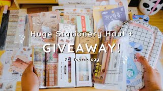 Journalsay Stationery Haul  International Giveaway CLOSED [upl. by Sheeree]