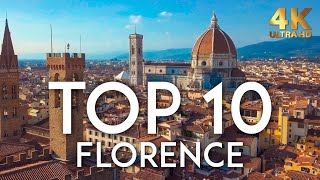 TOP 10 Things to do in FLORENCE  Italy Travel Guide 4K [upl. by Ojahtnamas558]