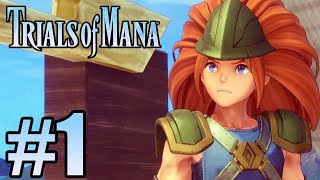 Trials of Mana Remake Gameplay Walkthrough Part 1  Opening  No Commentary [upl. by Heyward]