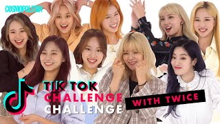 KPop Girl Group TWICE Nailed These Crazy TikTok Dances  TikTok Challenge Challenge  Cosmopolitan [upl. by Anos]