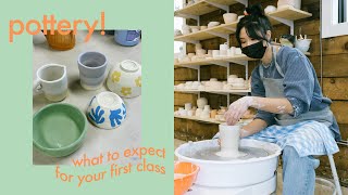 POTTERY First Time Taking a Ceramic Class  Tips  What to Expect [upl. by Hajidahk]