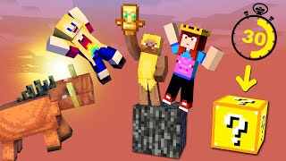 Minecraft SKYBLOCK ale dostajemy LOSOWY BLOK co 30 sekund 1 ðŸ– miss Aga Adrian Clarson Werka Aferka [upl. by Eimar189]