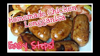 HOW TO MAKE HOMEMADE CHICKEN LONGGANISA [upl. by Greenwald]