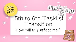 5th to 6th Tasklist Transition BACB Update [upl. by Liz848]