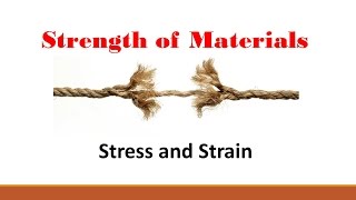 Strength of Materials Part 1 Stress and Strain [upl. by Azeel]