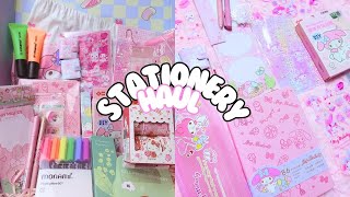 Pink My Melody 💕 Sanrio Stationery Pal Haul  Giveaway [upl. by Barber]